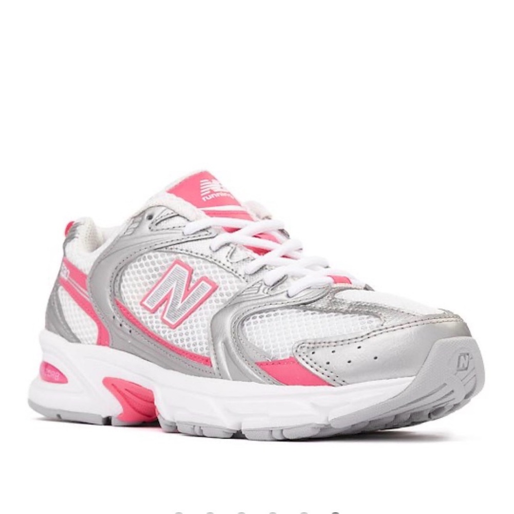 New Balance 530 WHITE/SILVER METALLIC /DRAGON BERRY - Picture 5 of 7
